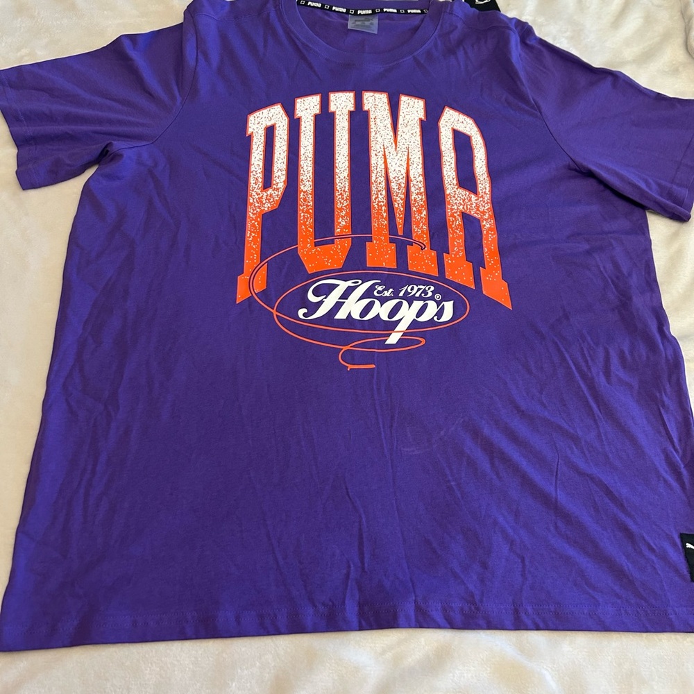 PUMA Purple Graphic Tee